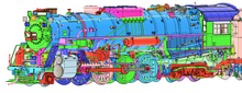 Load image into Gallery viewer, Nickel Plate Road Class S-2 2-8-4 Berkshire Steam Locomotive Road #765 Era: 1980's/1990's Excursion Without Mars Light