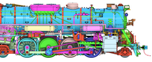 Load image into Gallery viewer, HO Scale Nickel Plate Road Class S-2 2-8-4 Berkshire Steam Locomotive Road #765 Era: Modern Day Without Mars Light