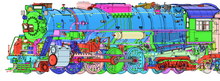 Load image into Gallery viewer, HO Scale Nickel Plate Road Class S-2 2-8-4 Berkshire Steam Locomotive Road #765 Era: Modern Day Without Mars Light