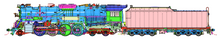 Load image into Gallery viewer, HO Scale Nickel Plate Road Class S-2 2-8-4 Berkshire Steam Locomotive Road #765 Era: Modern Day With Mars Light