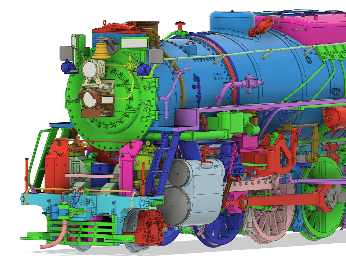 Nickel Plate Road Class S-2 2-8-4 Berkshire Steam Locomotive Road #759 ...