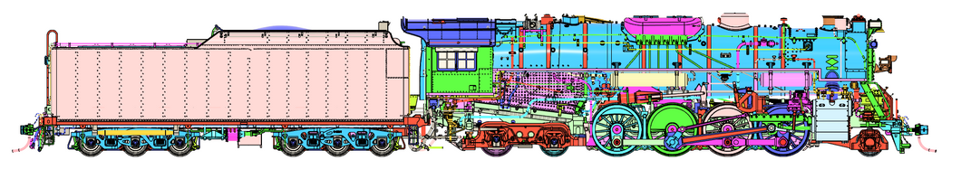 HO Scale Nickel Plate Road Class S-2 2-8-4 Berkshire Steam Locomotive Road #765 Era: Modern Day With Mars Light
